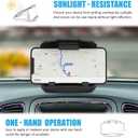 GPS Holder for Car, GPS Dash Mount for Garmin, Nuvi Drive Dezl Drivesmart, Tomtom, Magellan Roadmate, Rand McNally, Navman, Dash Anti-Slip Vehicle Phone Holder Compatible with All Smartphones
