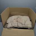 Redlife Extra Large Human Dog Bed - 72"x48"x10" with Blanket, Side Pocket & Waterproof Washable Faux Fur Fabric (Brown)