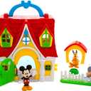 Disney Store Official Mickey Mouse Clubhouse Toys Play Set - Interactive Playhouse Junior Mickey Mouse Toys - Poseable Mickey & Pluto Figures, 13-Piece Set, Perfect for Toddlers