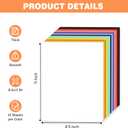 140 Sheets Vibrant Color Cardstock Paper 8.5 x 11 Premium Weight 200gsm Assorted Color Card Stock Paper DIY Crafts School Supplies Invitation Greeting Cards Printer Paper 8.5 x 11 Colored Cardstock