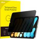 JETech Privacy Screen Protector for iPad mini (A17 Pro, 2024 Model, 7th Generation) / mini 6 (2021 Model, 6th Generation), 8.3-Inch, Anti-Spy Tempered Glass Film