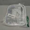 USPECLARE Clear Bag for Stadium Events Clear Purse for Women and Men for Sports Events Concerts Festivals (White)
