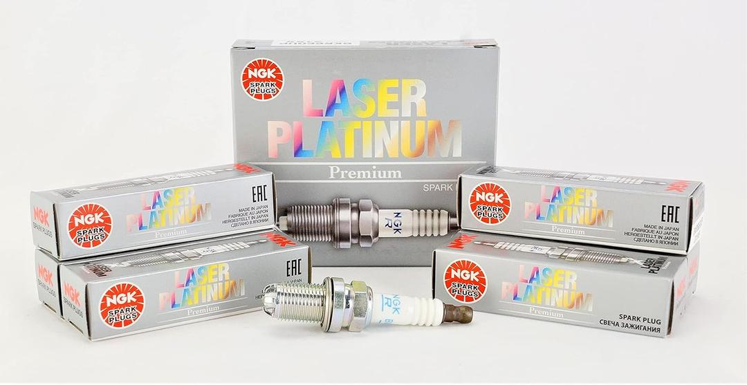 NGK (3199) BKR6EQUP Laser Platinum Spark Plug (6 Pack)
