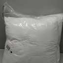 EDOW Throw Pillow Inserts, Set of 2 Lightweight Down Alternative Polyester Pillow, Couch Cushion, Sham Stuffer, Machine Washable. (White, 18x18)