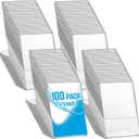 Geetery 100 Pcs 4 x 6 Inch Acrylic Sign Holder Bulk Clear Plastic Picture Photo Frames, Menu, L Shape Table Desktop Display for Restaurant Wedding Office School Store Home