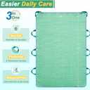 CYMULA Washable Positioning Bed Pad with 8 Reinforced Handles,Leakproof, Reusable Incontinence Absorbent Underpad for Elderly Care, Lifting, Turning, Transferring Patient (Green, 34"x52"-1 Pack)