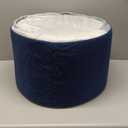 Round Pouf Ottoman 20 x 20 x 14 Inches Boho Poof Home Decor Floor Pouffe Ottoman Foot Rest for Couch Sofa Bean Bag Chairs Living Room Bedroom Navy Blue
