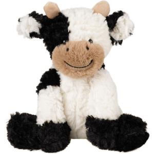 Hopearl Adorable Plush Cow Toy Floppy Dairy Cattle Soft Stuffed Animal Cute Birthday Gifts for Boys Girls Kids Toddlers, 9'' (Black and White)
