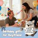 Crochet Wolf Gift for Men  Valentines Day Gift for Him, Handmade Wolf with Cute Pun Card, Romantic Stuffed Animal for Men