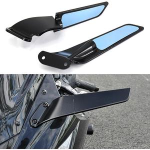 Motorcycle Adjustable Rotating Side Mirror Fit for KAWASAKI Ninja 400 NINJA 650 (2018-2022)/Ninja 500 SE NINJA 500 (2024) CNC Aluminum Rearview Wing Mirrors Fit for ZX-10R ZX6R ZX-636 ZX-4R