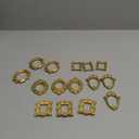 15PCS Vintage Resin Picture Frame - Mini Photo Frame Tiny Antique Frames Small Picture Frame Oval Rectangle Wall Hanging for DIY Jewelry Display Photography Mobile Phone Photo Party Hotel Decor