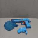 Automatic Electric Water Gun with Muzzle Flash,Powerful Squirt Guns Pistol for Adults Kids, Auto Water Blaster Pistol Outdoor Summer Toys for Pool Beach Party (Blue)