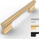 10 Pack Champagne Bronze Cabinet Pulls 5 Inch Cabinet Handles Kitchen Cabinet Hardware Champagne Cupboard Handles (5"/128MM Hole Center)