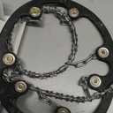 Yaktrax Diamond Grip - Full-Foot Traction on Ice, Snow, & Multi-Terrain Surfaces - Swiveling Diamond Bead Grip Points - Cold-Resistant Easy On/Off Elastic Upper Band