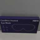 Cordless Heated Eye Mask for Dry Eyes, Electric Warm Compress for Fast Eye Relief, Rechargeable USB Heat Relax Mask for Sleep, Blepharitis & Stye Relief (Black)