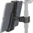 EEEKit Spin Bike Tablet Holder, 360 Adjustable Exercise Bike Handlebar Mount iPad Holder for Stationary Bicycle, Treadmill, Microphone Stand, Fit for 4.7-12.9in Devices