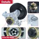 GELASKA 2 Pack 587819701 Spindle Assembly Kit with 532199789 Pulley Replaces 187292, 192870, 187281, 587820301, 532187292, 539112057, 587125401, 587256401, 532187281, 532192870, 532192872, 587253301