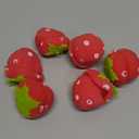 Strawberry Heatless Curlers, Strawberry Foam Rollers, Strawberry Hair Curlers, Heatless Hair Curler Overnight for Long Hair & Short Hair (6 Pcs)