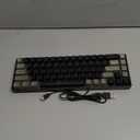 65% Wireless Gaming Keyboard, Rechargeable Backlit Gaming Keyboard, 68 Keys Ultra-Compact Anti-ghosting No-Conflict Wireless Keyboard for PC Laptop Windows Gamer(Black-Grey)