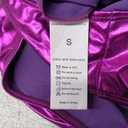 Long Sleeve Metallic Bodysuit Women Shiny Dance Leotard Turtleneck Latex Bodysuit, S
