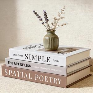 3Pcs Decorative Books, Coffee Table Books for Table Decor or Shelf Decor, Fake Books for Home Decoration