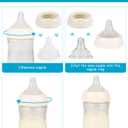 2 x Silicone Nipple for Gulicola Natural Glass Bottle, Medium Flow Nipple Level 2, 3 m+, 4 Count