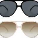 Retro Trendy Square Aviator Sunglasses Womens Mens 70s Classic Vintage Oversized Sun Glasses AR82174
