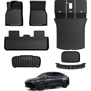 7PCS Floor Mats for 2025 2026 Tesla Model Y Standard Accessories