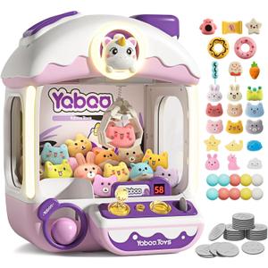 Large Claw Machine for Kids Unicorns, Vending Machine Toys for Girls 5 6 7 8 Year Old, Candy and Prize Electronic Dispenser Game Ages 5-7 6-8, Christmas Birthday Gift for 3 4 5 6 Year Old