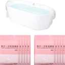 Swingers 10 Pack Disposable Bathtub Cover Liner, Large Bathtub Liner Plastic Bag Hotel Bathtub Liners for Salon, Household and Hotel Bath Tubs (102x47inch)