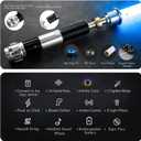 DAMIENSABER Upgrade Xenopixel 3.0 Light Saber, Smooth Swing Sensitive Motion Control Light Sabers with 34 Sound Fonts Infinite Color Changing, Obiwan Light Sabers for Adults Metal Hilt, 36 inches