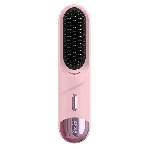 2025 Hair Straightener Brush Pale Pink