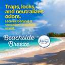 Glad Small Trash Bags 4 Gallon, Febreze Beachside Breeze Garbage Bags, Odor Resistant with Drawstring, 34 Count