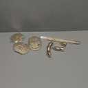 Gold Taper Candle Holder Set of 6, Brass Gold Tall Candlestick Holders, Metal Vintage Candle Stickers Long Holder Set, Pillar Decorative Candle Holder Fits 3/4 Inch Candle