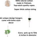 5 Packs Plant Hangers Indoor, Macrame Plant Hangers, Indoor Plant Hangers, Indoor Planter, Wall Plant Hanger, Hanging Planters for Indoor Plants, Hanging Planters for Outdoor Plants, Plant Lover Gifts