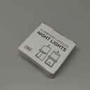 Flameless Candles Night Light with Flickering Flame, Battery Operated LED Night Light, Magnetic Attachment for Easy Placement, Realistic Candlelight for Home, Bathroom, Window Decor (Black, 2 Pack)