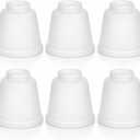 6 Pcs Frosted Glass Globes for Ceiling Fan Lights Covers Glass Lamp Shade Replacement for E26 Chandelier Table Wall Sconce, 2-1/8" Fitter, 4-5/8" Diameter x 4-1/2" Height