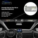 Left Driver Side Sun Visor Gray with Sunroof Compatible with Toyota RAV4 2006 2007 2008 2009 2010 2011 2012 2013 Sunvisor Replaces # 74320-42501-B2