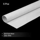 MECCANIXITY EVA Foam Sheets White 19.7 Inch x 17.7 Inch 0.8mm Thick Crafts Foam Sheets for Costumes, Arts and Crafts Projects Pack of 5