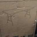 Elevon 8 Feet Heavy Duty Folding Table with Adjustable Height, Fold-in-Half Portable Table for Indoor Outdoor Use - Camping, Picnic, Party, Wedding, Dining, Utility Table