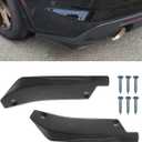 YoRise 2PCS Car Rear Bumper Lip Splitter Canard Diffuser, Universal Car Side Fenders Skirt Protector Decoration with Screws, Automotive Exterior Body Kit for Cars(CarbonFiber)