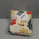 FOREVER QUEEN 6Pcs Merry Christmas Chair Covers Classic Winter Pattern Xmas Tree Sock Washable Chair Back Protector Slipcovers for Home Kitchen Hotel