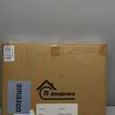 danpinera 2-Tier End Table, Outdoor Side Table Metal Round Side Table with Removable Tray, Small Folding Accent Table, Anti-Rust Nightstand for Bedroom Balcony Patio Living Room (Gold)