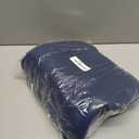 Bedsure 100% Washed Cotton Duvet Cover King Size - Navy Minimalist Cotton Duvet Cover Linen Like for All Seasons - GentleSoft Plain Simple Bedding (Navy, King, 104"x90")