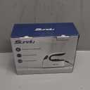 Sundu Mini Travel Iron with Steam,1000W Portable Non-Stick Soleplate Steam Small Iron for Quilting & Sewing,300 Microsteam Holes,90ml Water Tank,Lockable Safety Base,Digital Temperature Control (Black and white)