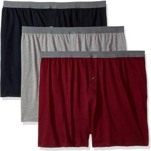 Fruit of the Loom Solid Knit Boxers 3-Pack (Colors and patterns may vary) (XX-Large Big, Assorted) Fruit of the Loom Solid Knit Boxers 3-Pack (Colors and patterns may vary) (XX-Large Big, Assorted)