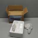 Guichifun Flower Shaped Decorative Wall Hooks - 2pcs Resin White Vintage Decor Hanger for Keys, Bags, Towels Bathroom Living Room Kitchen Home Decoration Gift 4 x 1.5 x 7 Inch