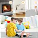 BALAPET Thick Memory Foam Fireplace Baby Proofing, 72x14 in Soft Fireplace Cover Hearth Cushion Baby Proof, Velvet Protectors for Children Proofing, Edge Protector(Gray,14x72in)