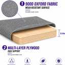 Plywood Ultra Heavy-Duty Bunkie Board Twin Size 38" x 75" Wood Anti-Sag Under Mattress Bed Support Noise Minimizing Breathable Bunky Board