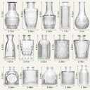 Arme 16Pcs Glass Bud Vase SetSmall Flower Vase for CenterpiecesClear Bud Vases in Bulk Mini Vintage Vase for Rustic Wedding Decorations